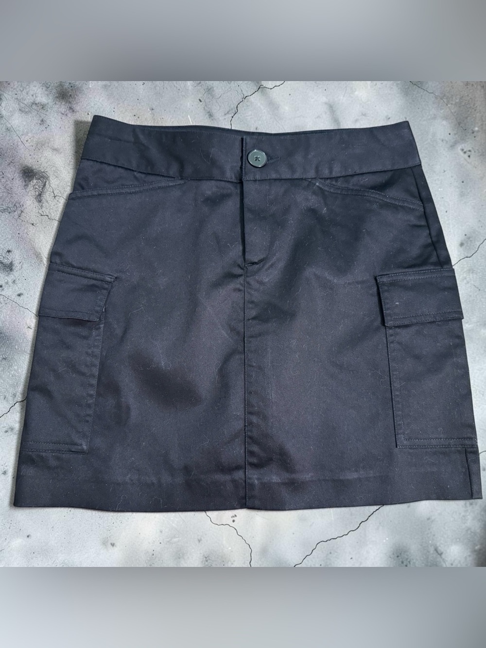 Banana Republic Black Mini Skirt with Cargo Pockets